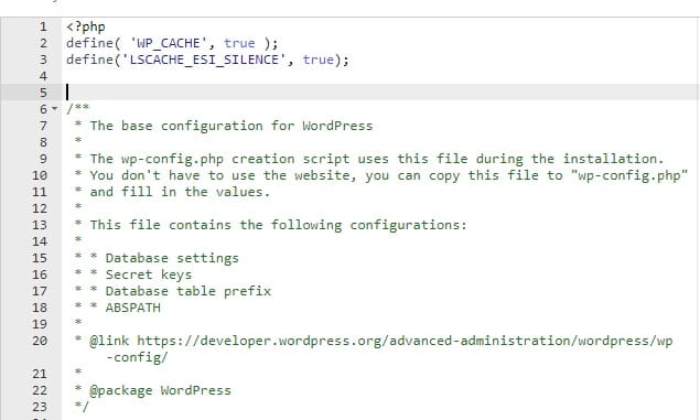 remove html comment lscache plugin