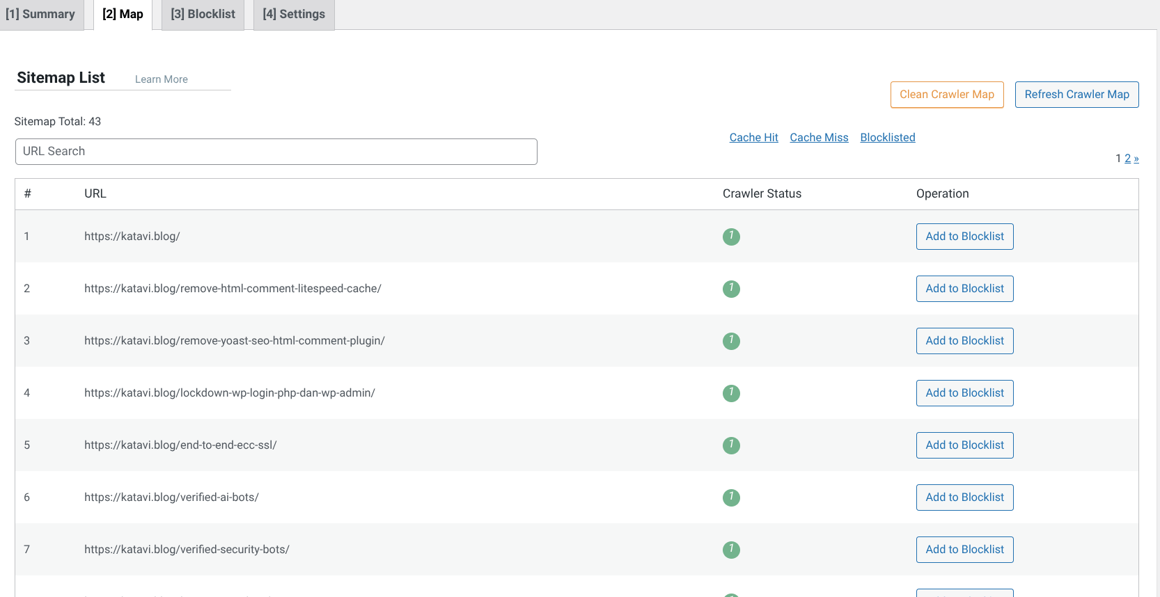 Crawler Map Operation