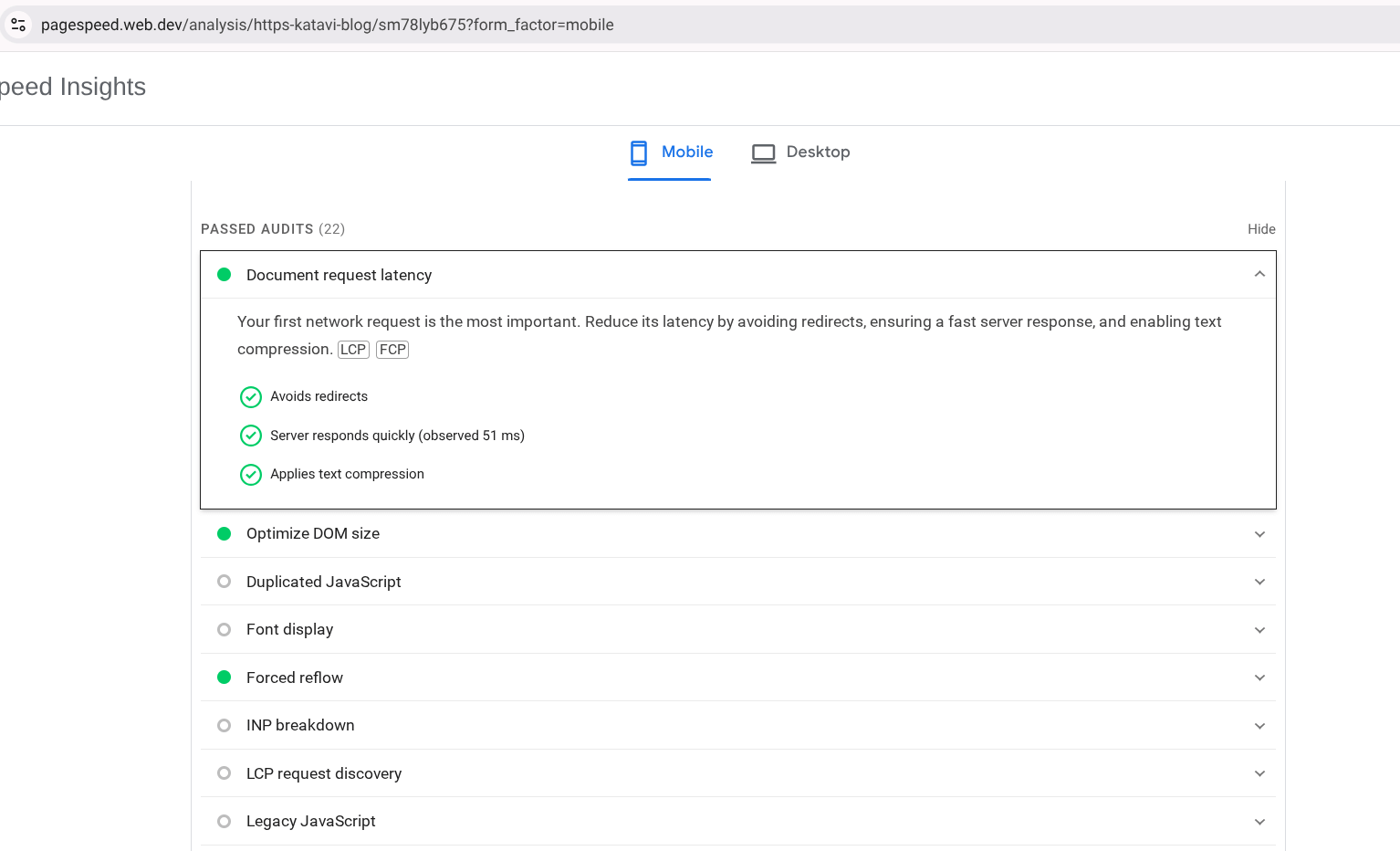 Perbedaan TTFB dan Document Request Latency
