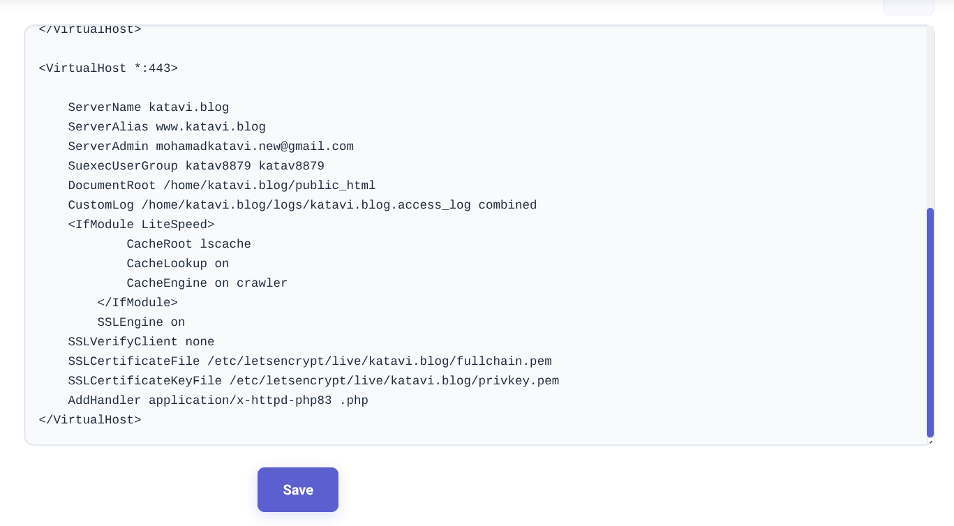 VirtualHost 443 Crawler