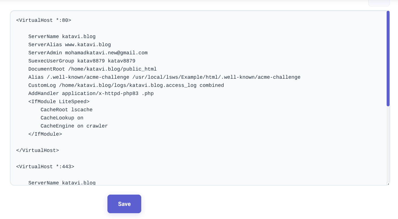 VirtualHost 80 Crawler