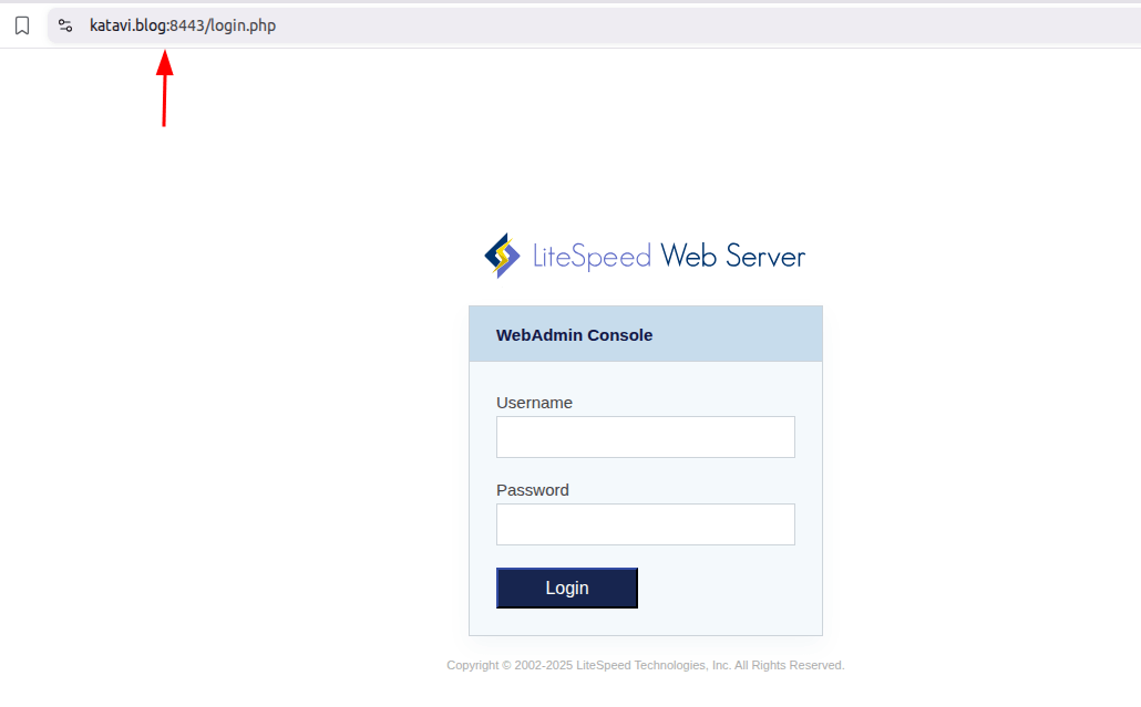 LiteSpeed WebAdmin